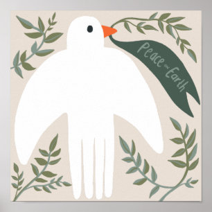 Poster Charme Peace Dove Noël Noël Noël Noël Noël Noël Fê