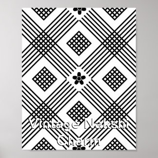 Poster Charme vintage Nakshi