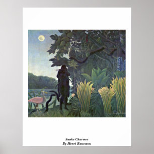 Poster Charmer De Serpent Par Henri Rousseau