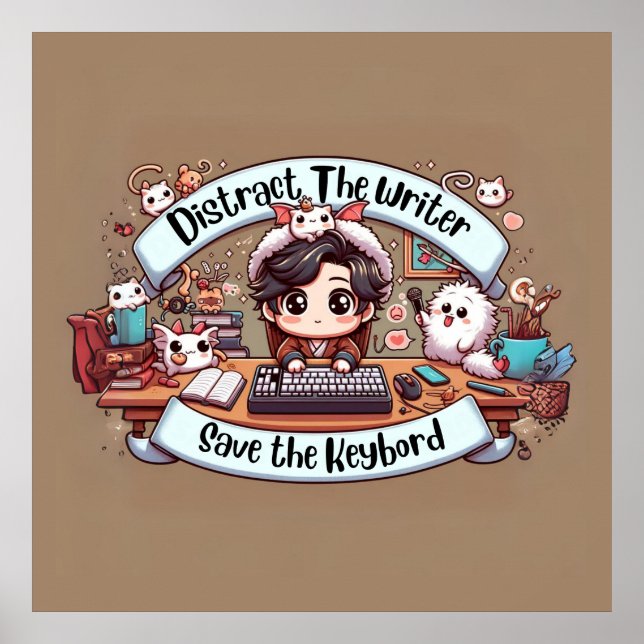 Poster Charming Chaos : Les maux de l'écrivain (Devant)