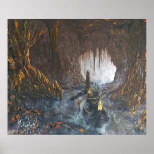 Poster Charon, Le Transporteur. Peinture en toile 120x100