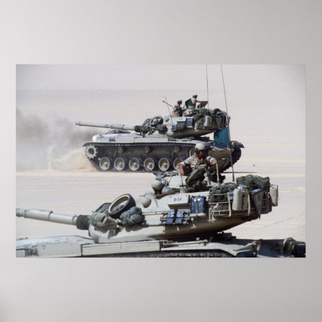 Poster Chars de combat principaux M60 Patton (Devant)