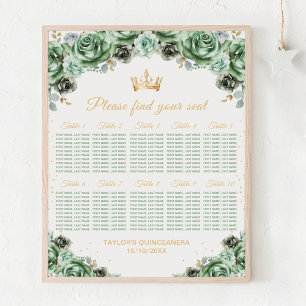 Poster Chartre de placement de 10 tables pour la Green Pr