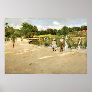 Poster Chase - Le lac pour yachts miniatures 1888