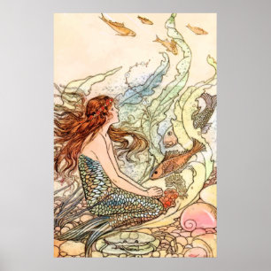 Poster Chase Rainbows Nager avec des sirènes, Ride Unicor