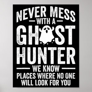 Poster Chasse à l'évp paranormal Aventures du chasseur fa