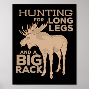 Poster Chasse à l'orignal Grand Cerf Chasseur Saison de c