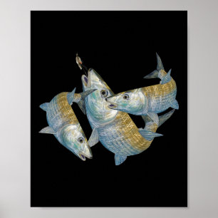 Poster Chasse au Bonefish Une pêche à la mouche en eau sa