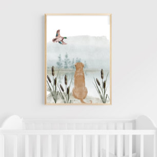 Poster Chasse au canard Nourriture murale Art
