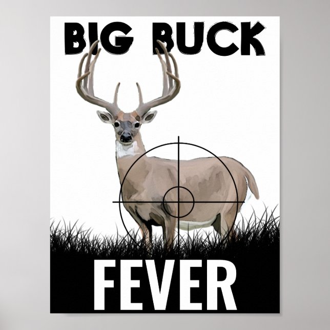 Poster Chasse au cerf de la fièvre du Big Buck (Devant)