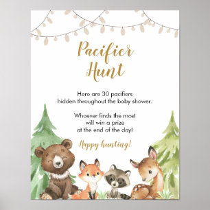 Poster Chasse au Pacifique des bois