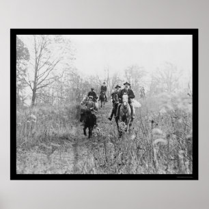 Poster Chasse au renard en Virginie 1924