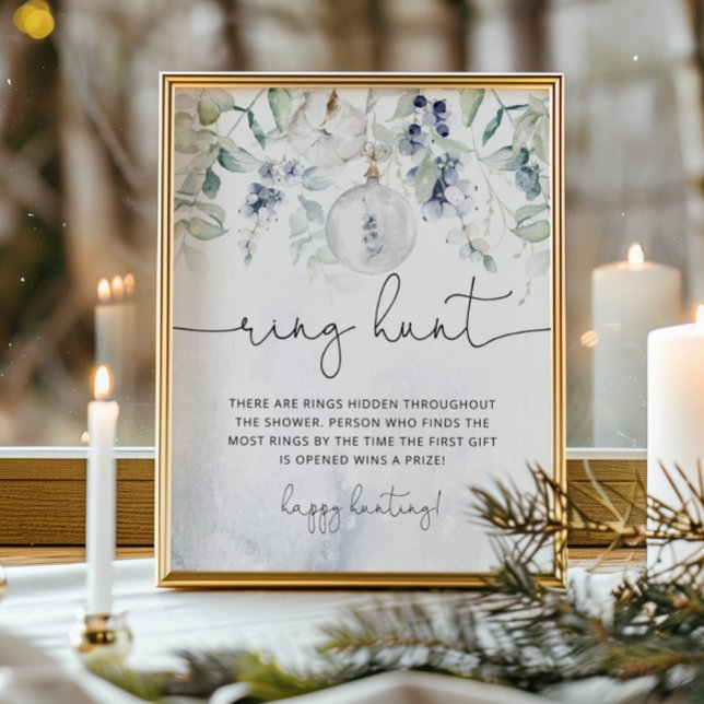 Poster Chasse aux cernes d'eucalyptus d'hiver (Créateur téléchargé)