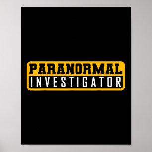 Poster Chasse aux fantômes Paranormal Enquêteur