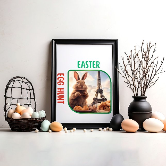 Poster Chasse aux oeufs de Pâques - Humour (Créateur téléchargé)