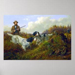 Poster Chasse aux oiseaux de gibier de Grouse Long Lake e