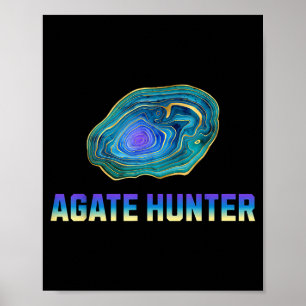 Poster Chasse aux roches Collectionneur de roches Agate G