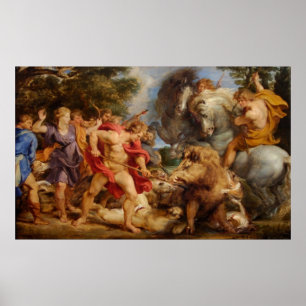 Poster Chasse aux sangliers calydoniens