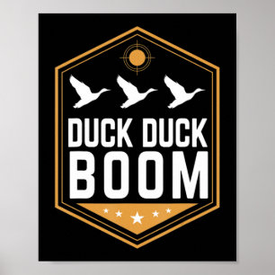 Poster Chasse de canard s amusant Canard Boom Gear graphi