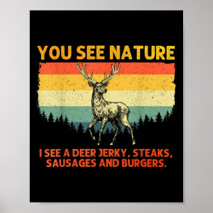 Poster Chasse De Cerfs Art Pour Hommes Femmes Chasseur De