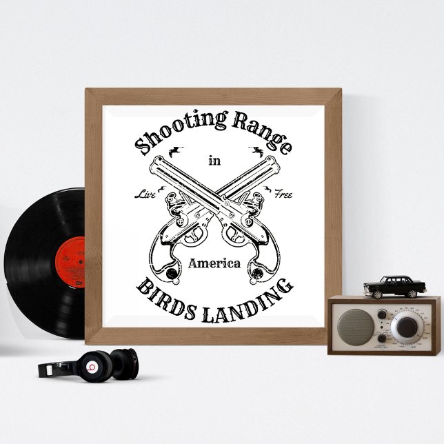 Poster Chasse de tir Oiseaux Landing Gun Californie (Créateur téléchargé)