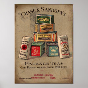 Poster Chasse et thé de Sanborn