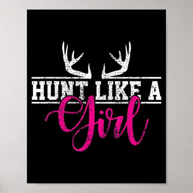 Poster Chasse Fille Chasse Comme Un Cadeau (Devant)