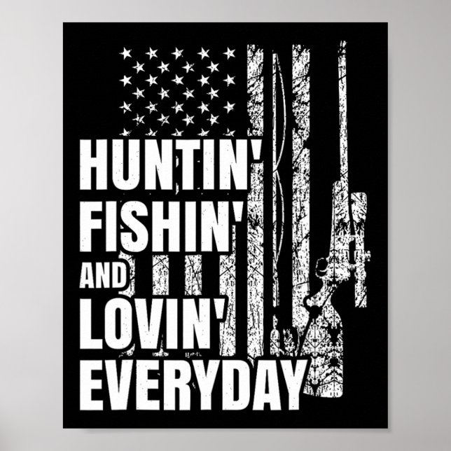Poster Chasse Pêche Aimant Quotidien Chasse Aux Cerfs Amé (Devant)