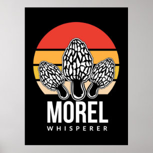 Poster Chasseur de champignons Morel Whisperer