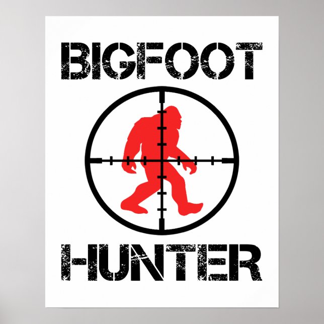 Poster Chasseur de pieds bitumineux amusant Lover de pied (Devant)