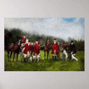 Poster Chasseur - La chasse au renard - Tally-ho 1924