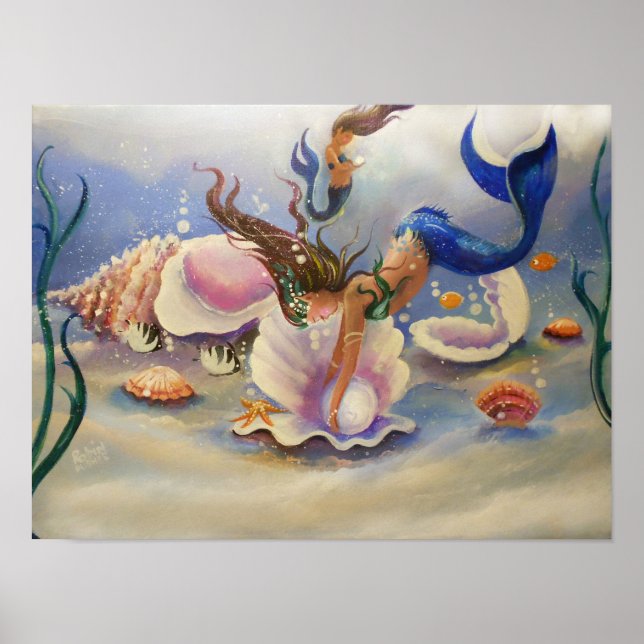 Poster Chasseurs de perles, sirènes (Devant)