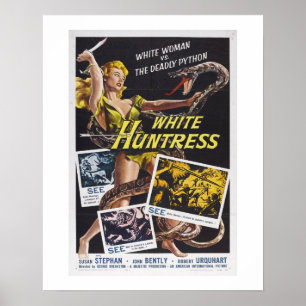 Poster Chasseuse blanche
