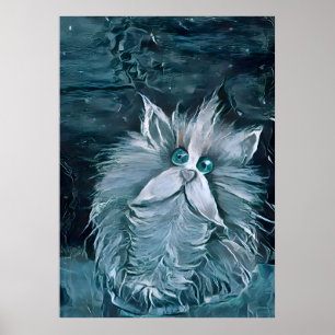Poster Chat 1 - Vous regarder