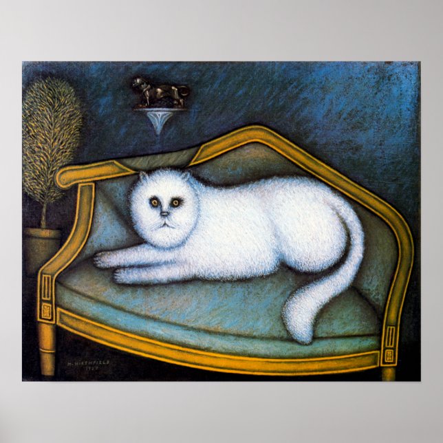 Poster Chat Angora, Morris Hirshfield (Devant)