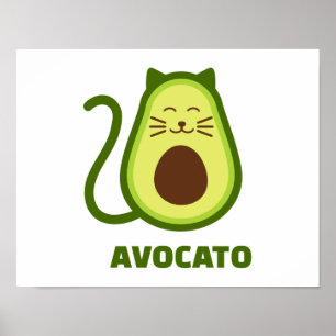 Poster chat Avocado