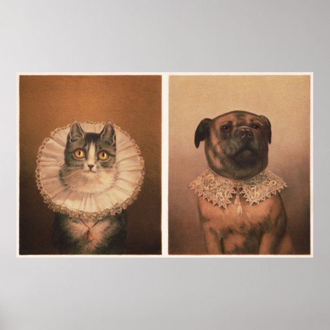 Poster Chat & Chien (Devant)