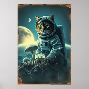 Poster Chat cosmique sur Disco MuShrooms