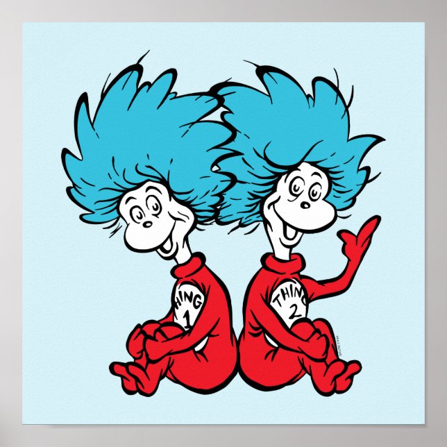 Poster Chat dans le Casquette Chose Un & Chose Deux (Devant)