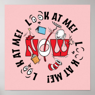 Poster Chat dans le Casquette Regarde-Moi ! Regarde-Moi