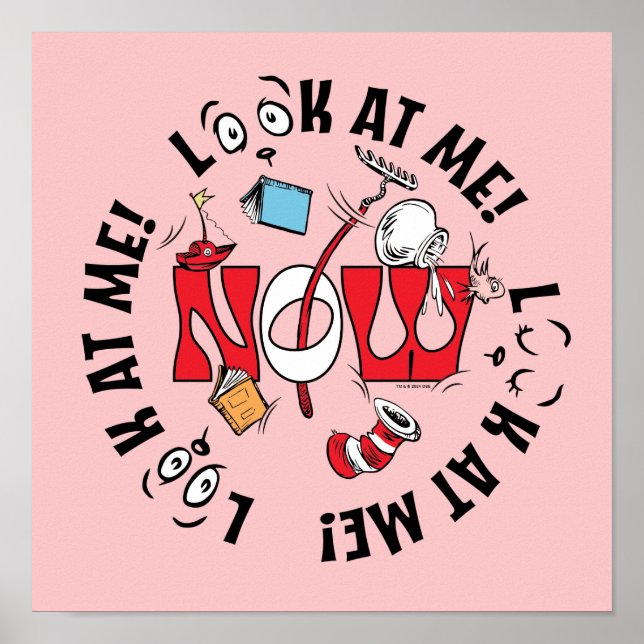 Poster Chat dans le Casquette | Regarde-Moi ! Regarde-Moi (Devant)