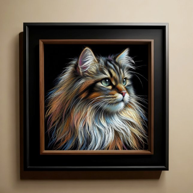 Poster Chat de dessin dur Pastel (Créateur téléchargé)