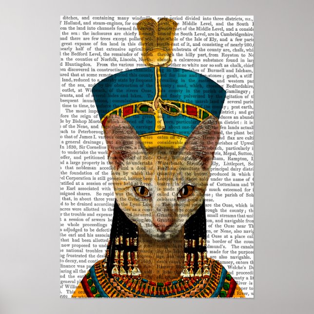 Poster Chat de la reine égyptienne (Devant)