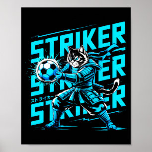 Poster Chat de samouraï unique pour les fans de football