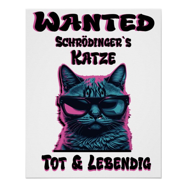 Poster Chat de Schrödinger 1 (Devant)