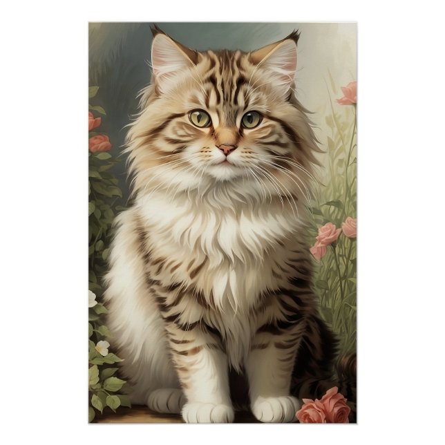 Poster Chat de Sibérie (Devant)
