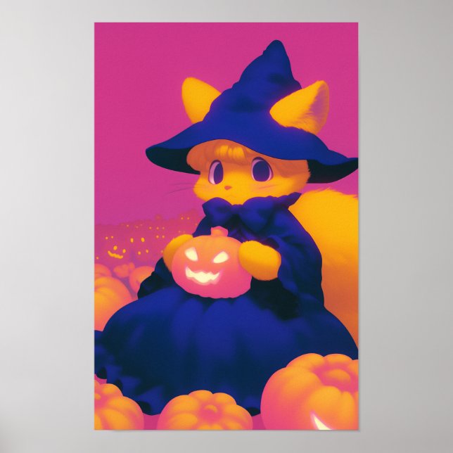 Poster Chat de sorcière (Devant)