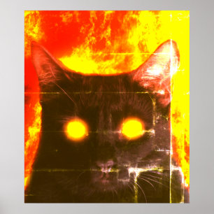 Poster Chat démon de l'enfer