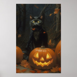 Poster Chat d'Halloween
