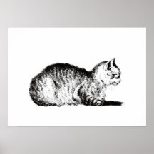 Chat en peluche, à gauche, Jean Bernard, 1812